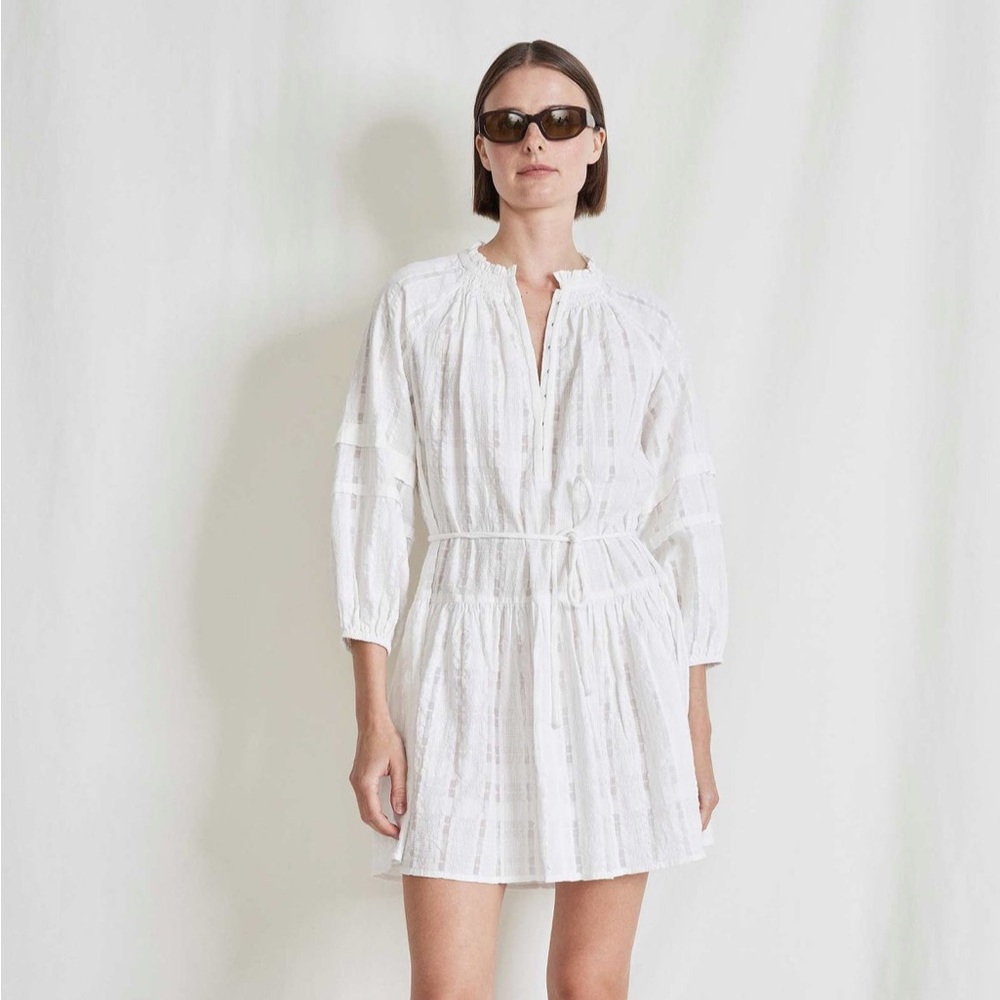 Apiece Apart Laguna White Mini Dress